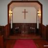 Beautiful interior of historic wedding chapel